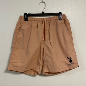 Playboy By PacSun Nylon Volley Shorts Orange Size Medium